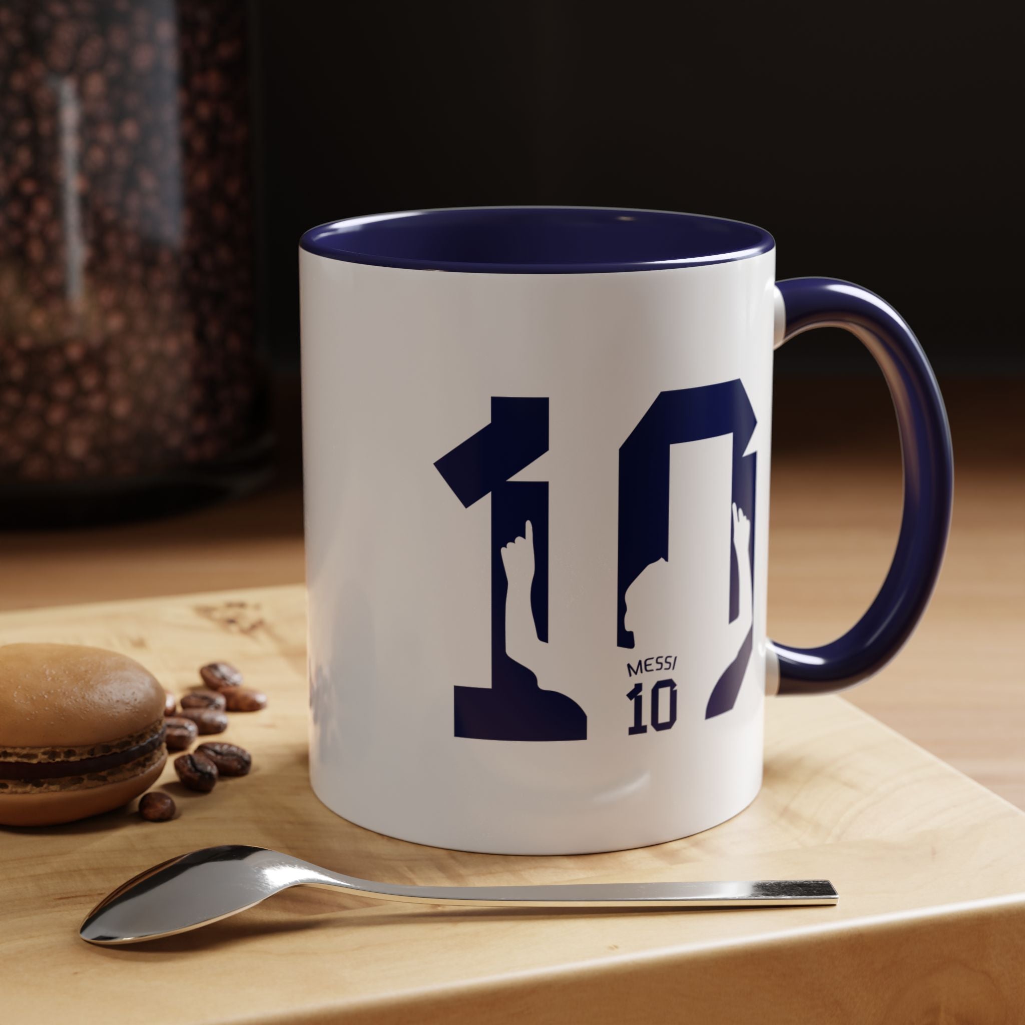 Messi Number 10 Coffee Mug — Soccer Fan Accent Mug