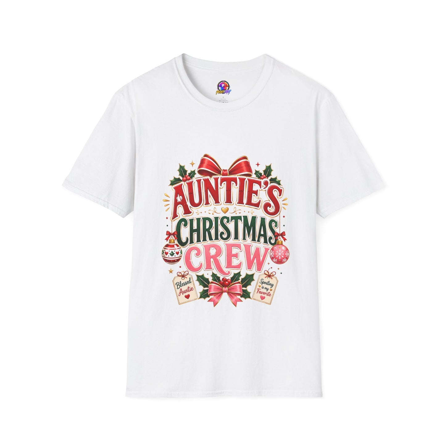 Auntie’s Christmas Crew T-Shirt — Holiday Family Pajama Tee