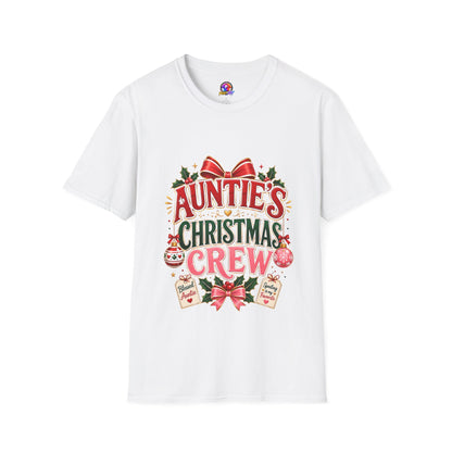 Auntie’s Christmas Crew T-Shirt — Holiday Family Pajama Tee