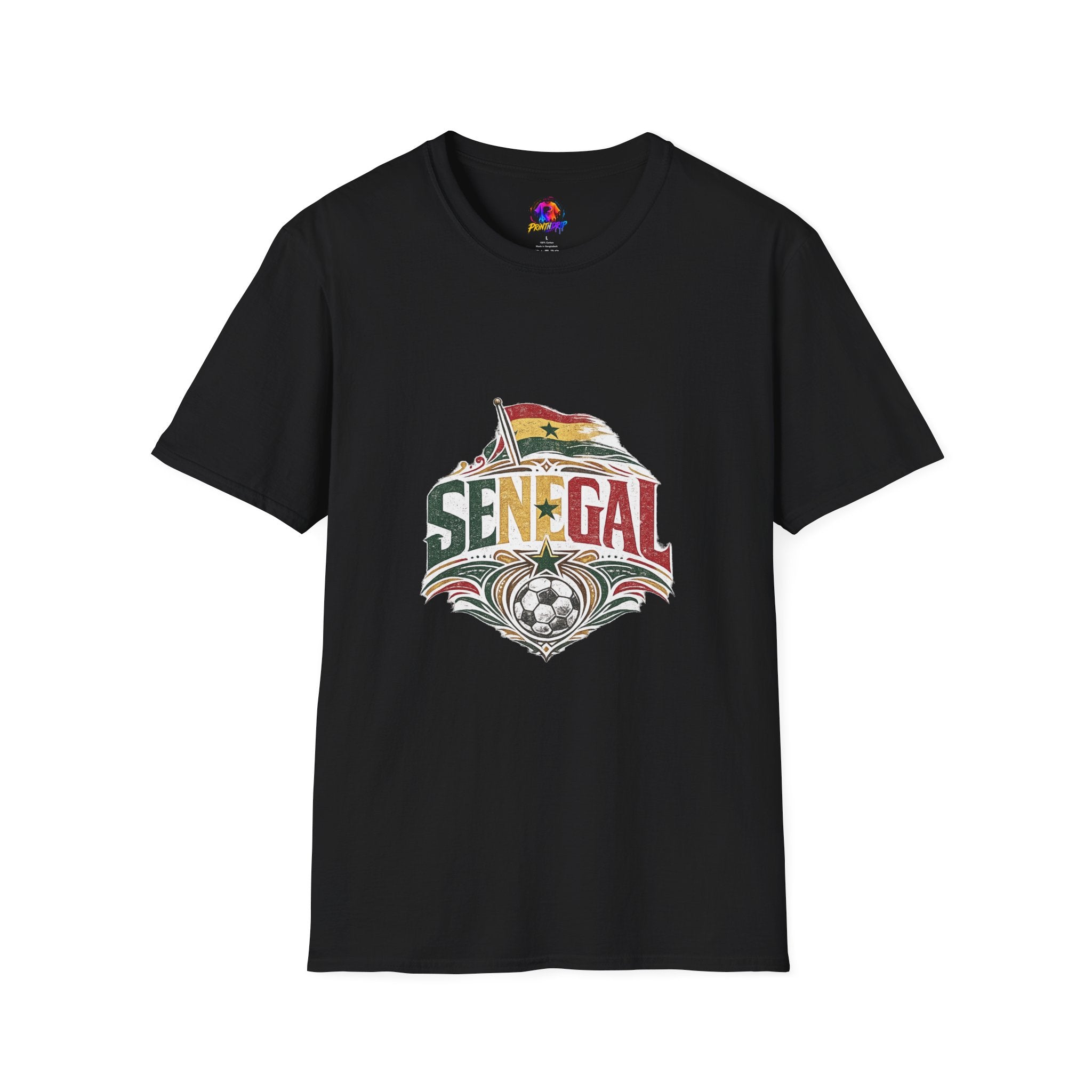 Senegal Flag Graphic T-Shirt — Vintage Senegal Pride Tee