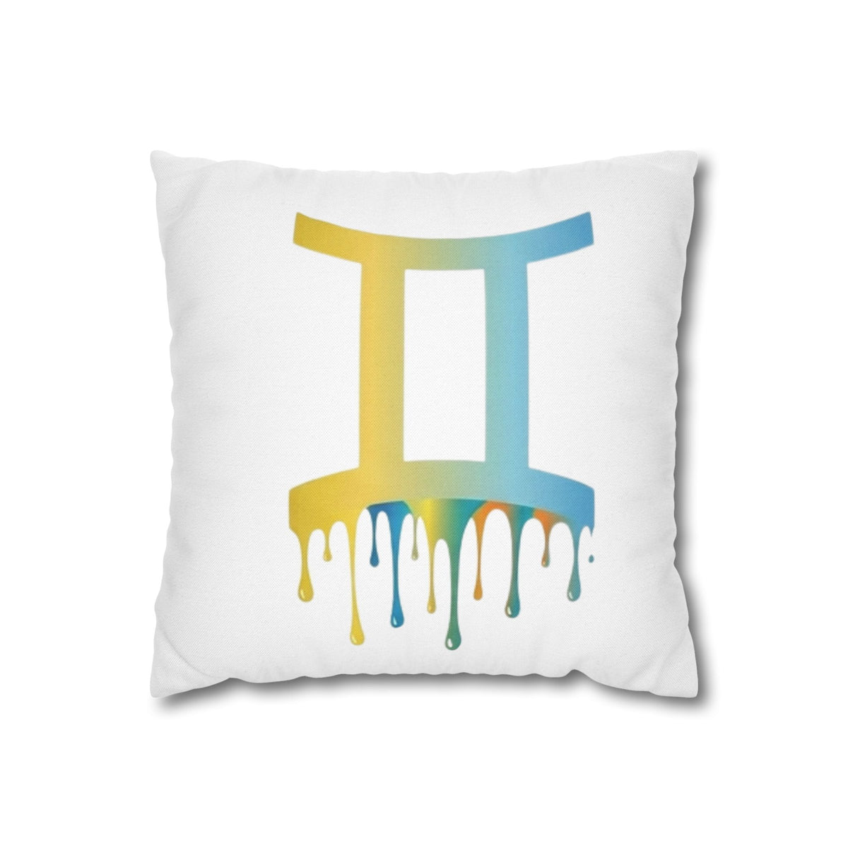 Gemini Drip Zodiac Pillow pillowcase Spun Square Pillowcase