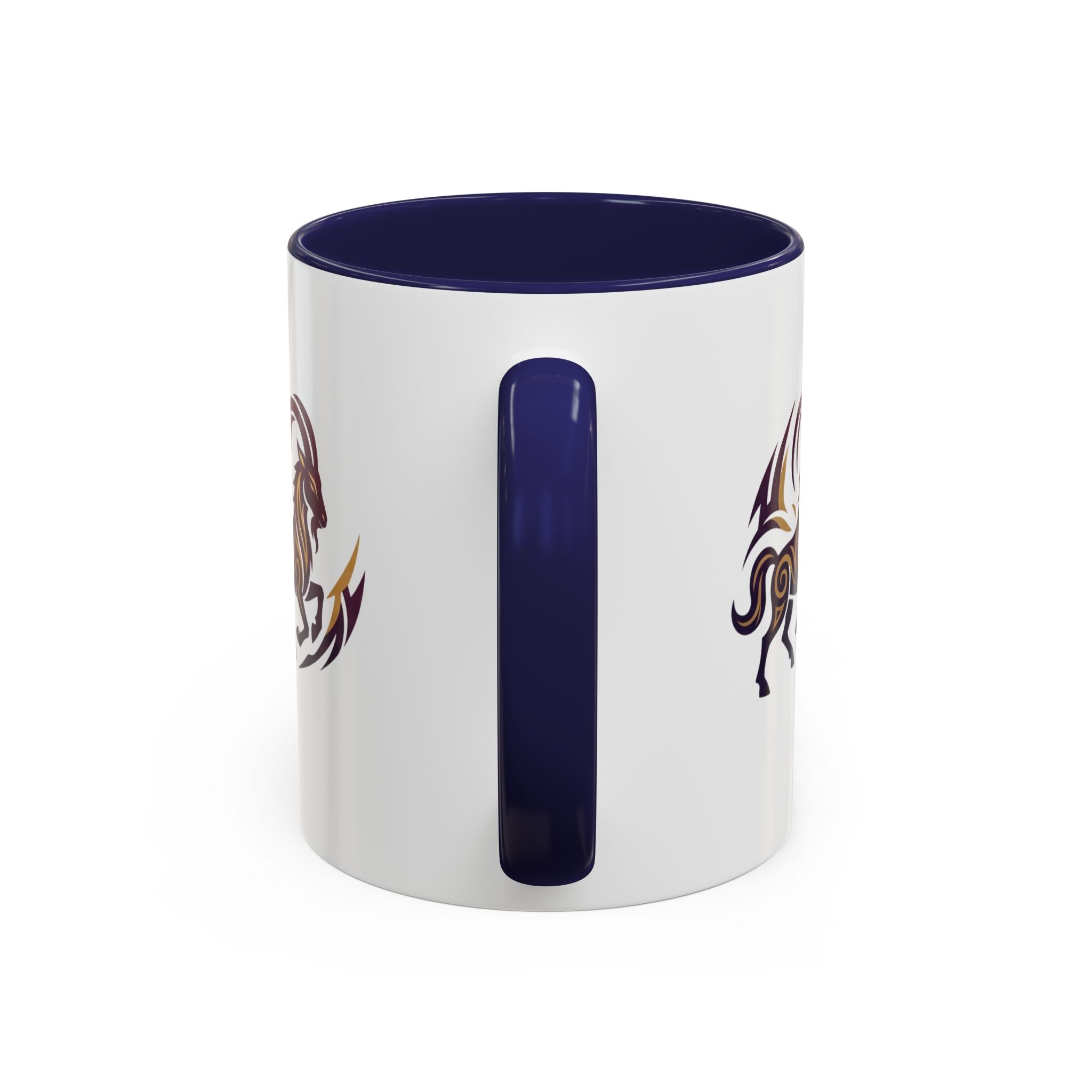 Capricorn Tribal Goat Accent Coffee Mug — Zodiac Horoscope Gift