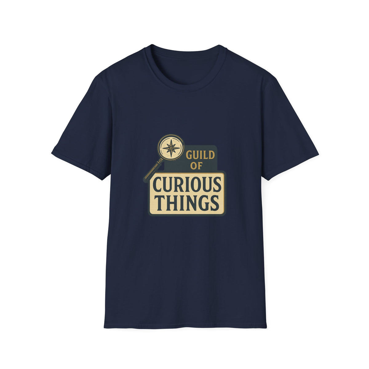Curious Things T‑Shirt — Guild of Curious Vintage Badge Tee - Trending Now - August 2026