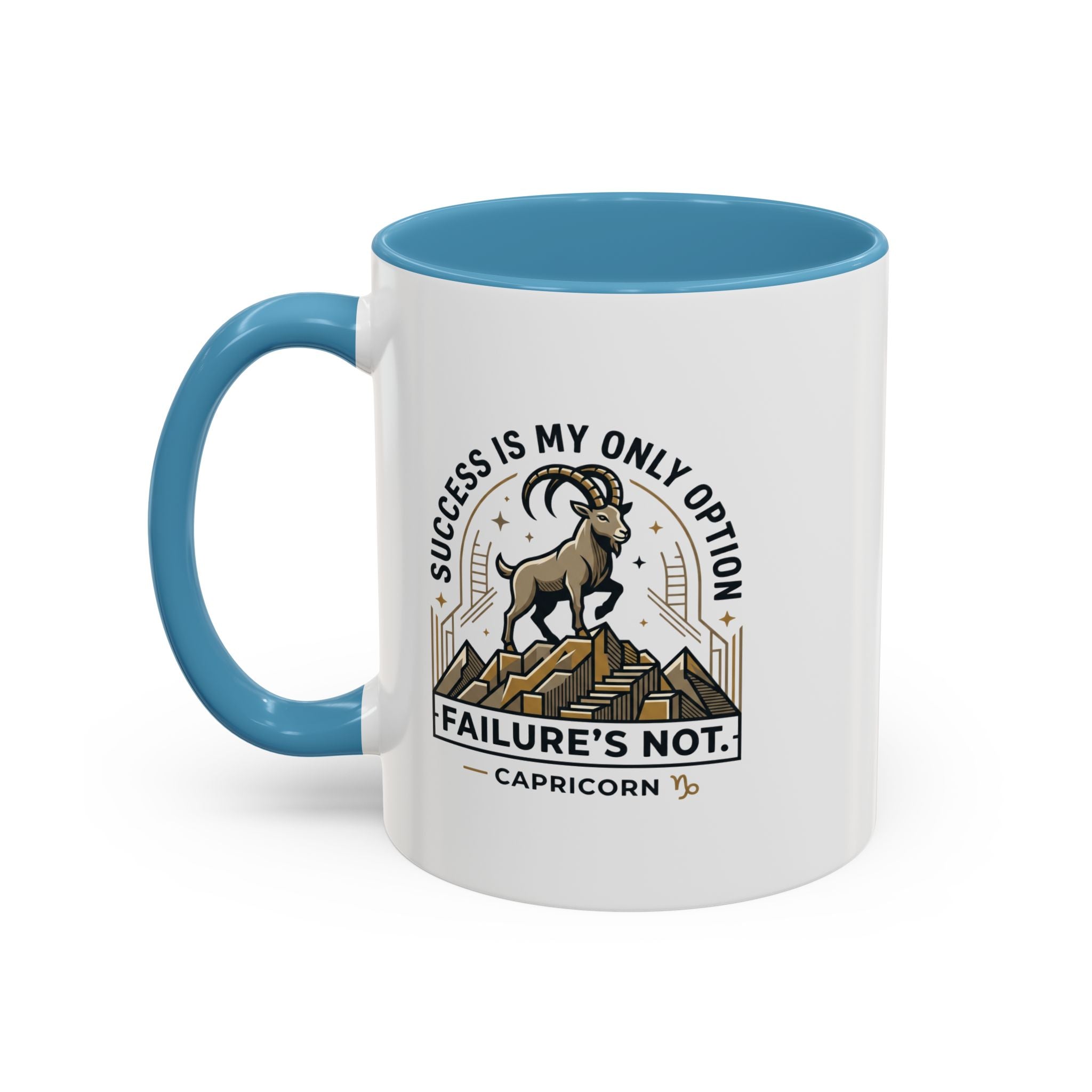 Capricorn Coffee Mug – "Success Is My Only Option, Failure's Not" Zodiac Gift