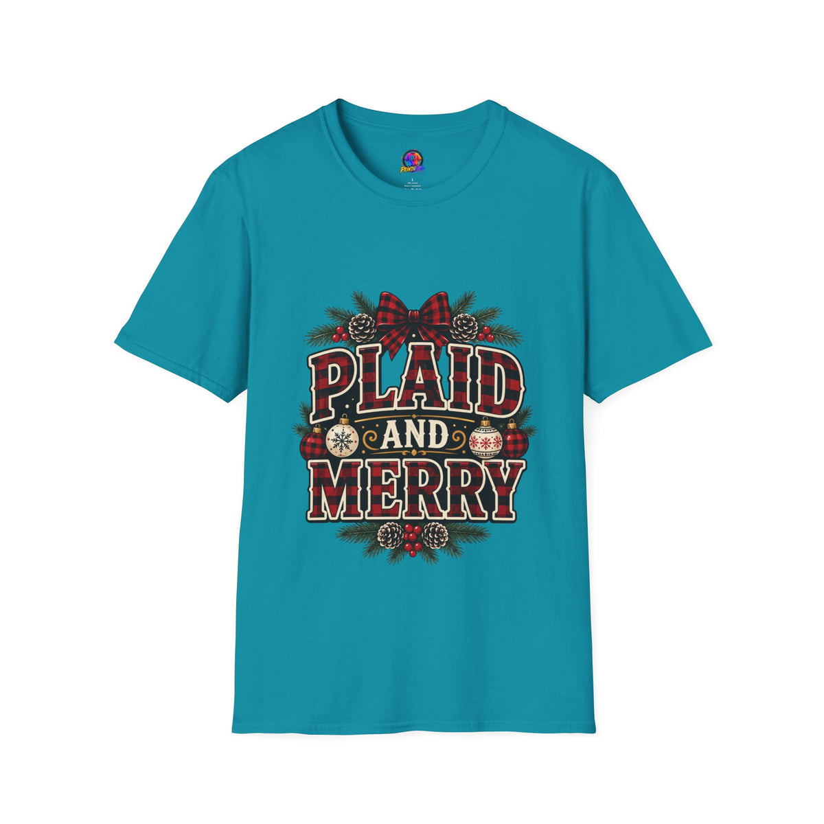 Plaid and Merry Christmas T-Shirt