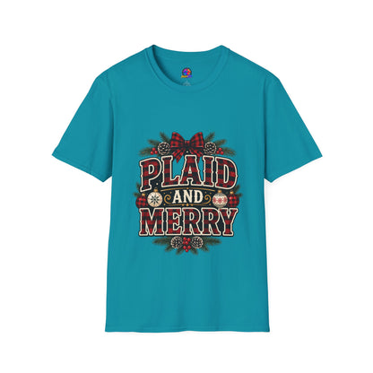 Plaid and Merry Christmas T-Shirt