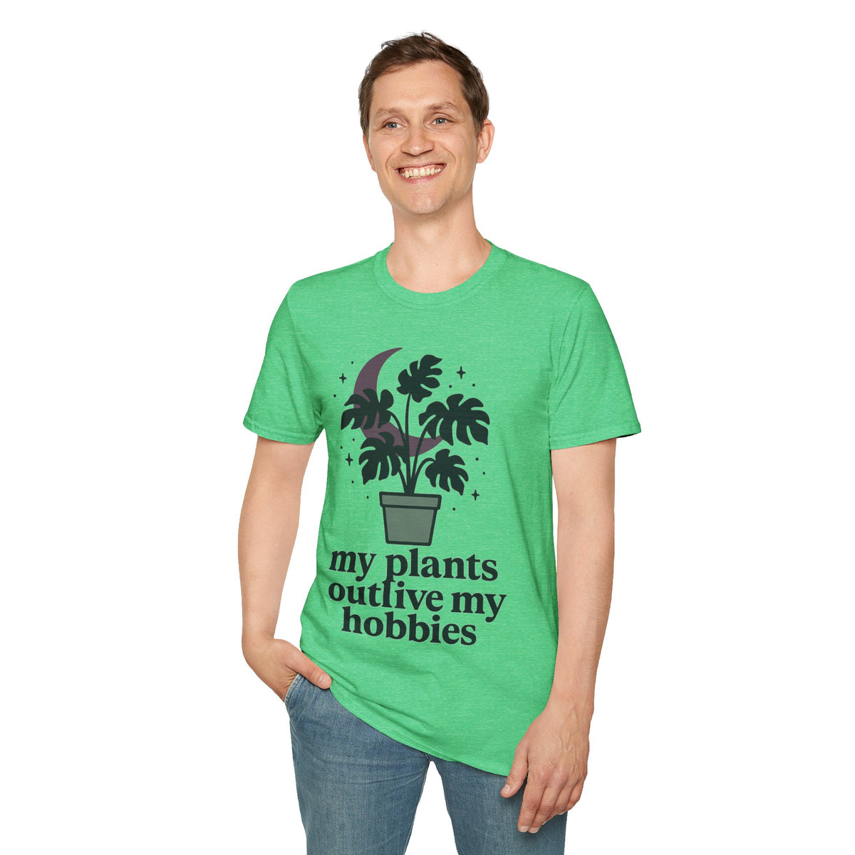 Botanical Moon Plant T-Shirt — “Plants Make Me Happy” Graphic Tee - Trending Now - September 2026