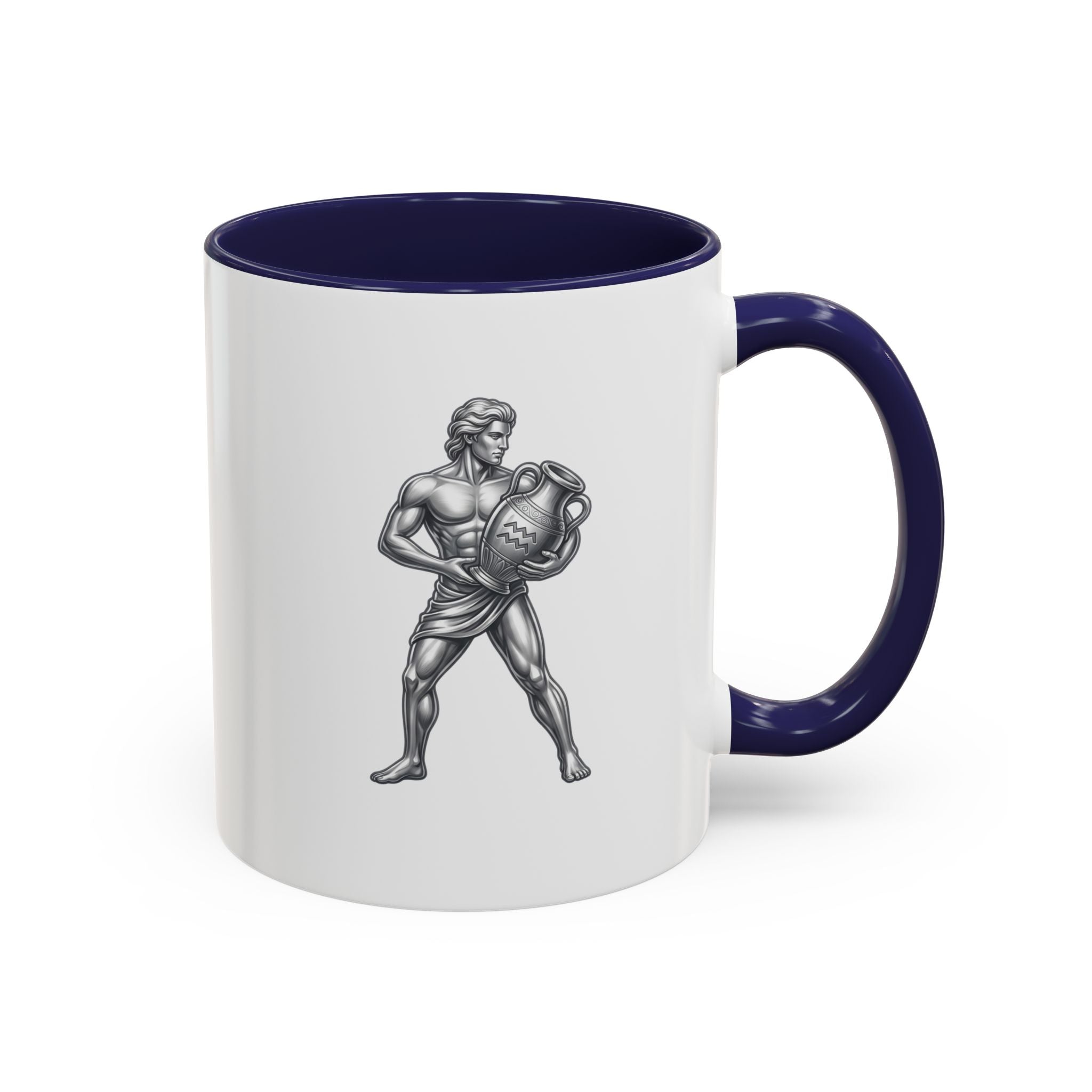 Aquarius Zodiac Accent Coffee Mug – Astrology Sign Gift