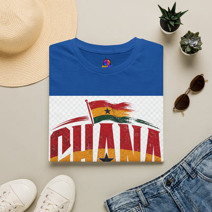 Ghana Flag Soccer T-Shirt — Retro Ghana Pride Football Tee
