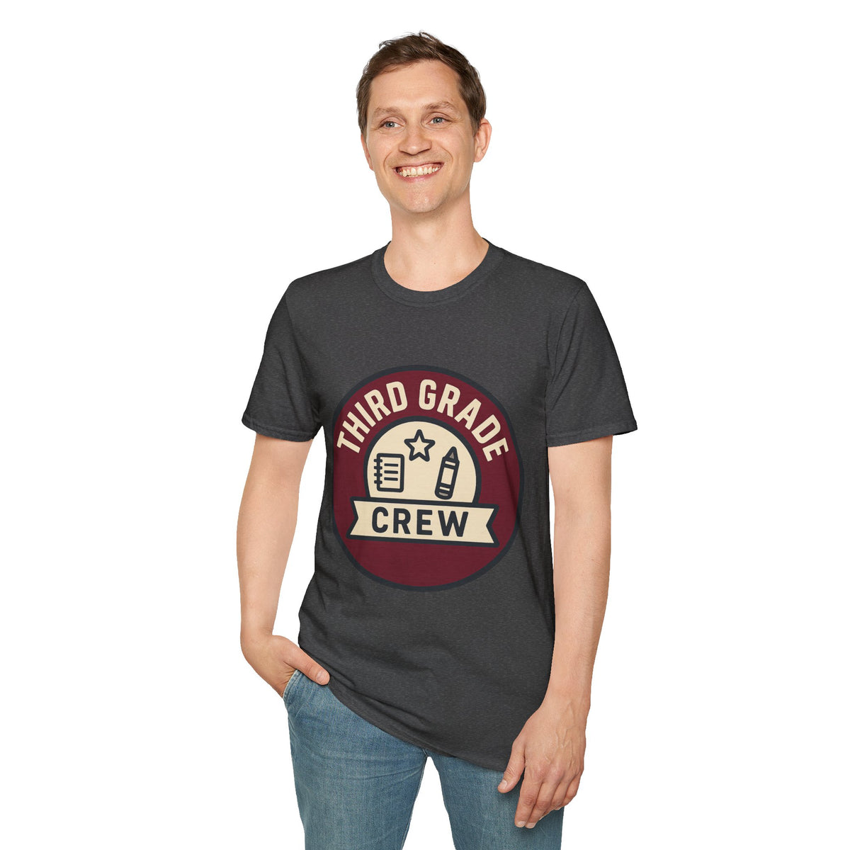 Third Grade Crew T-Shirt — Retro School Teacher & Student Tee - Trending Now - August 2026