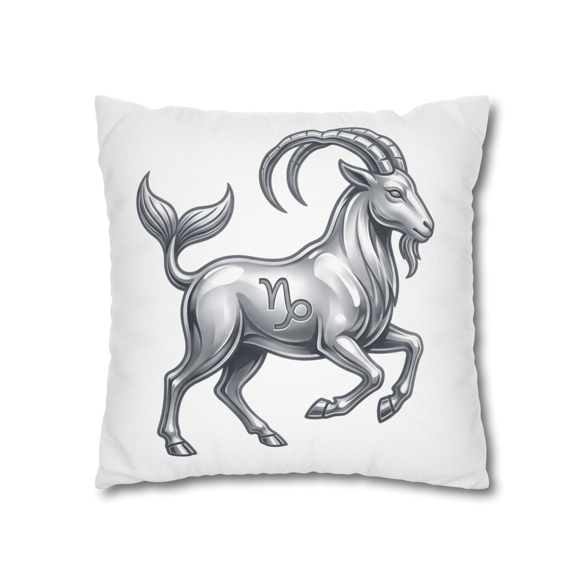 Capricorn Zodiac Pillowcase — Goat-Mermaid Astrology Cushion Cover