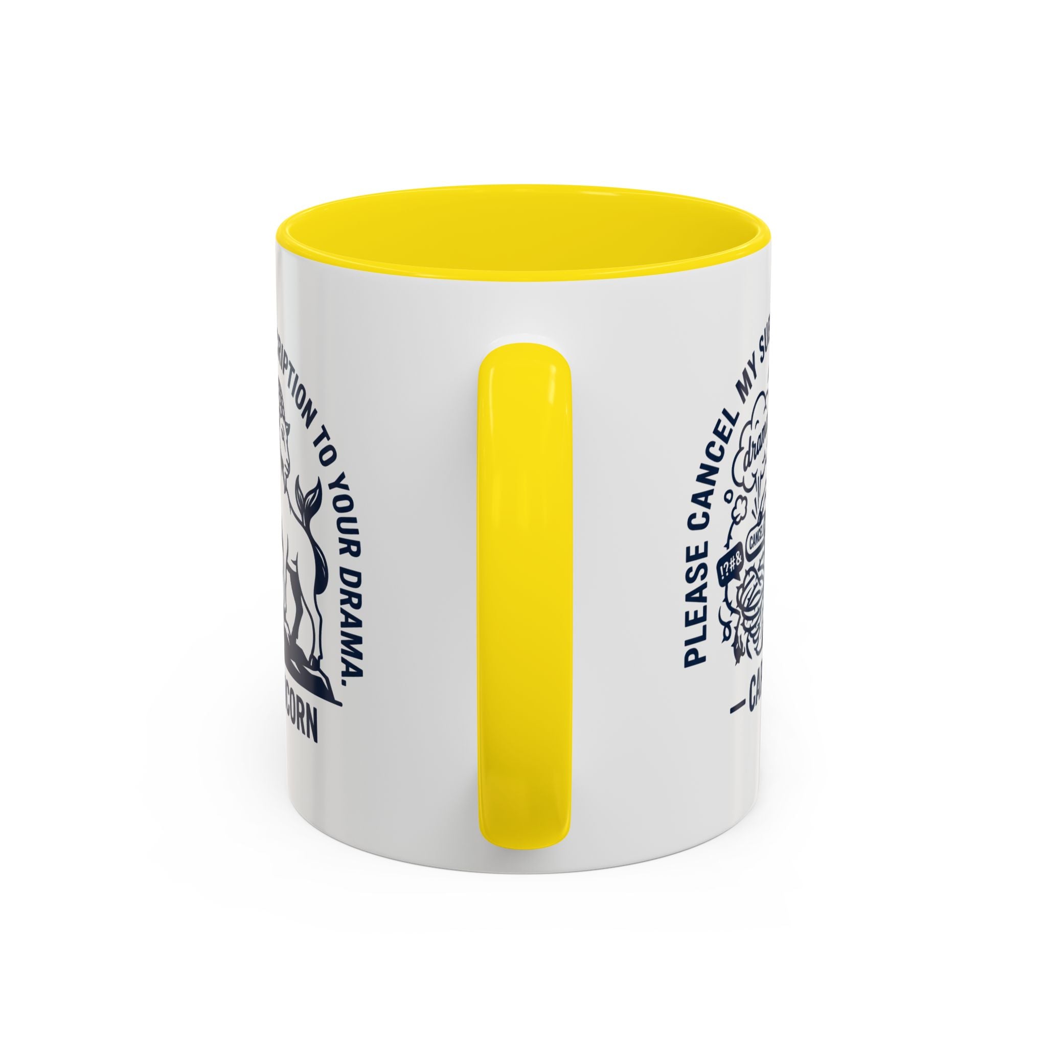 Capricorn Accent Coffee Mug – “Please Cancel My Subscription to Your Drama” Zodiac Gift