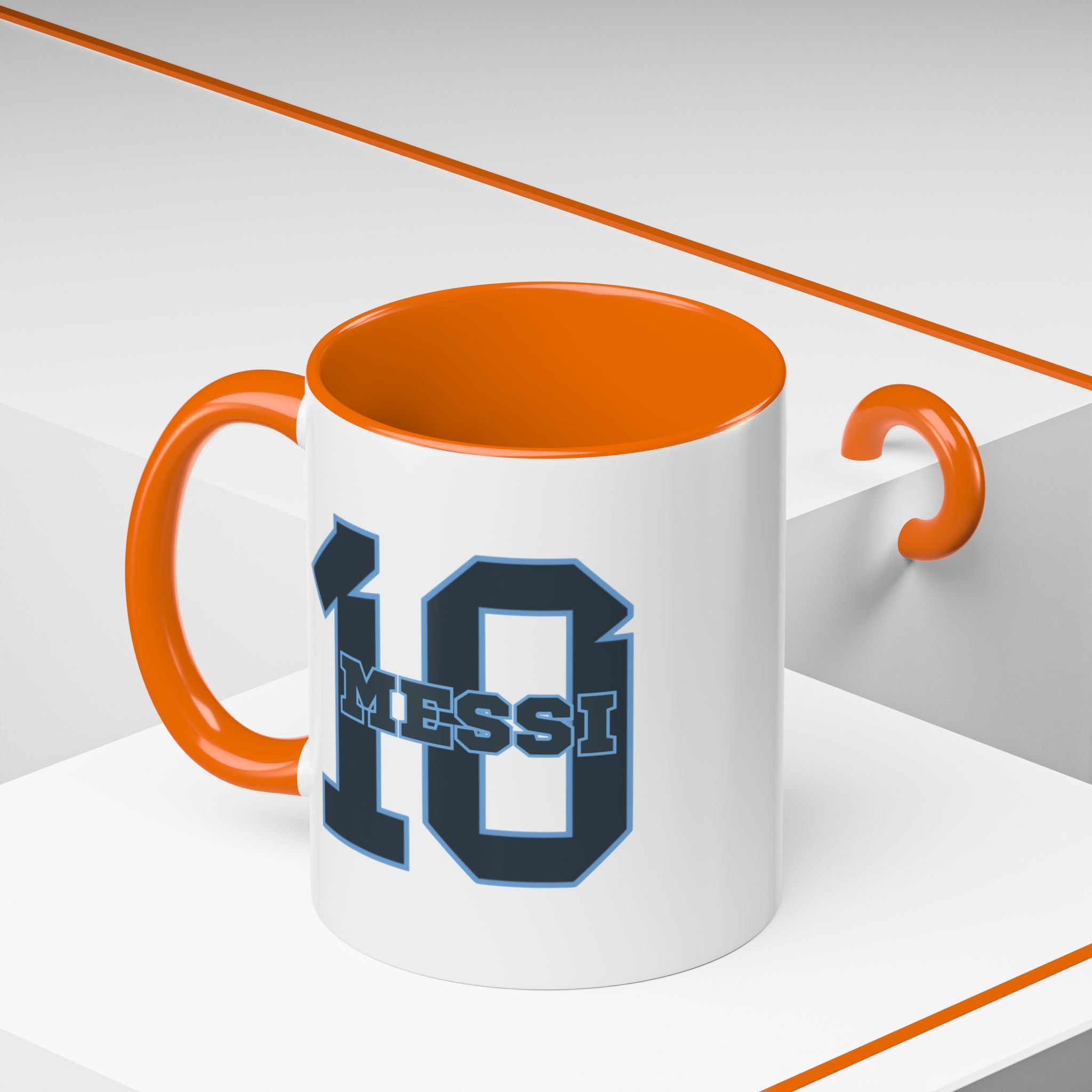 10 'Messi' Accent Coffee Mug — Soccer Jersey Number Coffee Cup