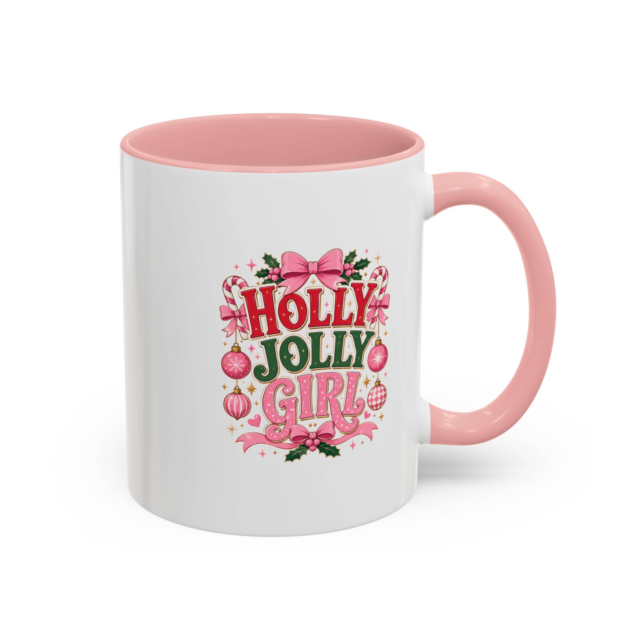 Accent Coffee Mug Holly Jolly Girl