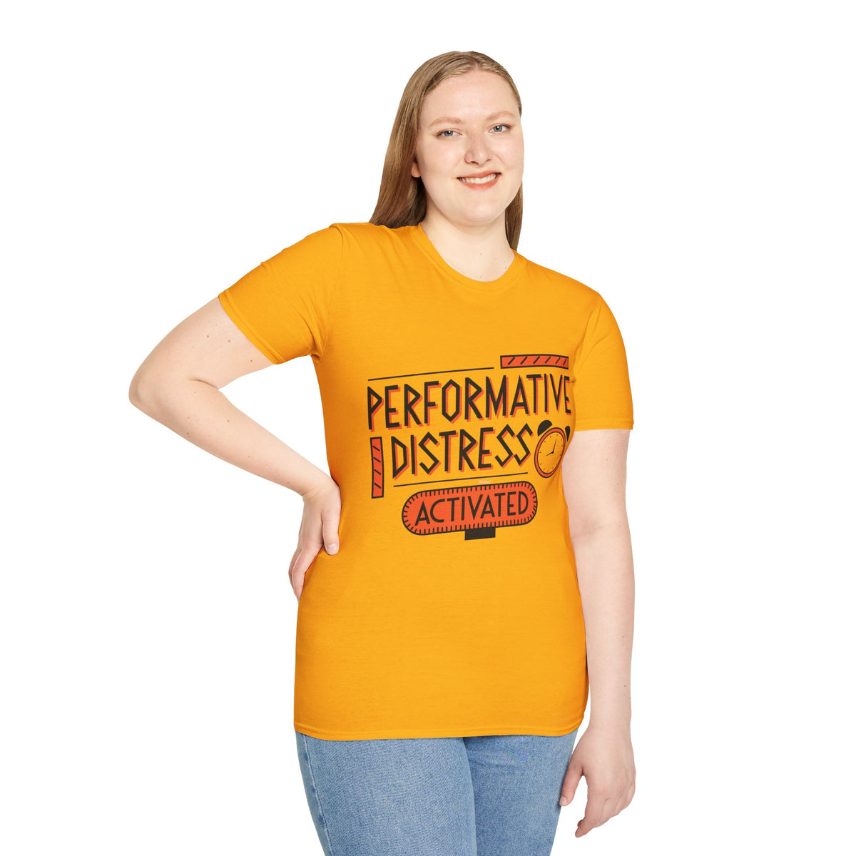 Performative Distress Activated T-Shirt - Trending Now - August 2026