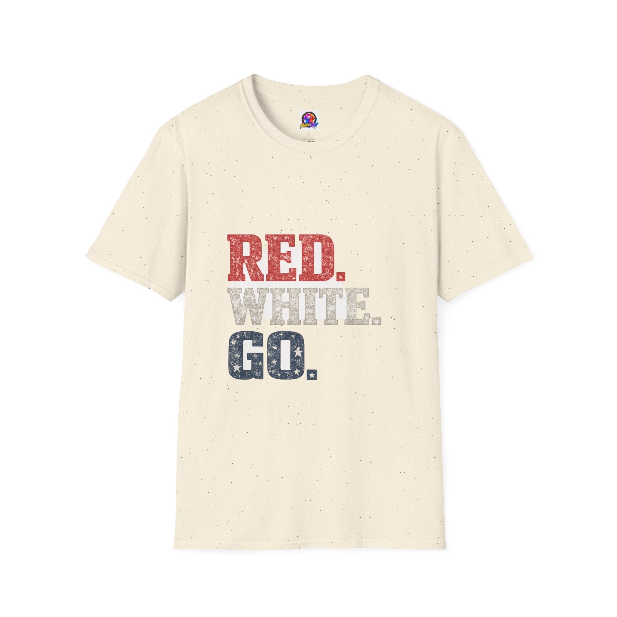 USA Patriotic 'Red. White. Go.' T-Shirt — 4th of July Independence Day Tee