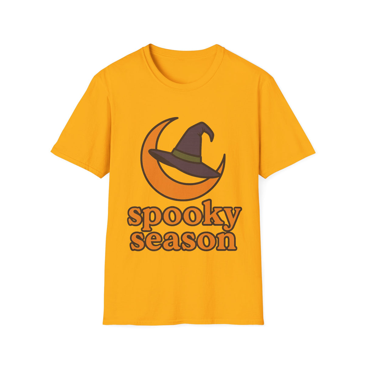 Spooky Season T-Shirt — Witch Hat & Moon Halloween Tee - Trending Now - August 2026