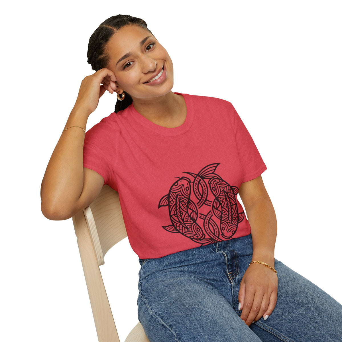 T-Shirt — Intricate Tribal Turtle Line Art Graphic Tee