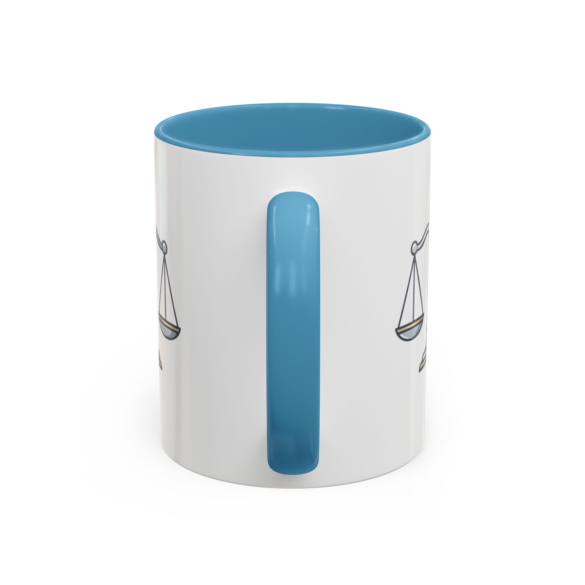 Libra Scales Accent Coffee Mug — Zodiac Libra Horoscope Gift