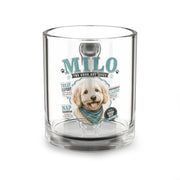 Personalized Dog Glass Mug — "Milo The Good Boy" 10oz Pet Lover Coffee Cup