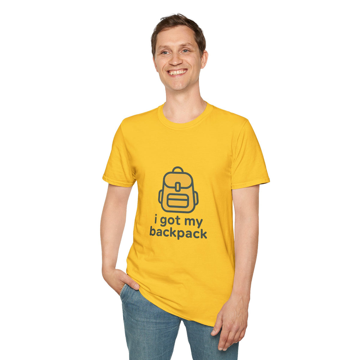 Minimalist Backpack Graphic T‑Shirt – Cute Tiny Backpack Logo Tee - Trending Now - August 2026