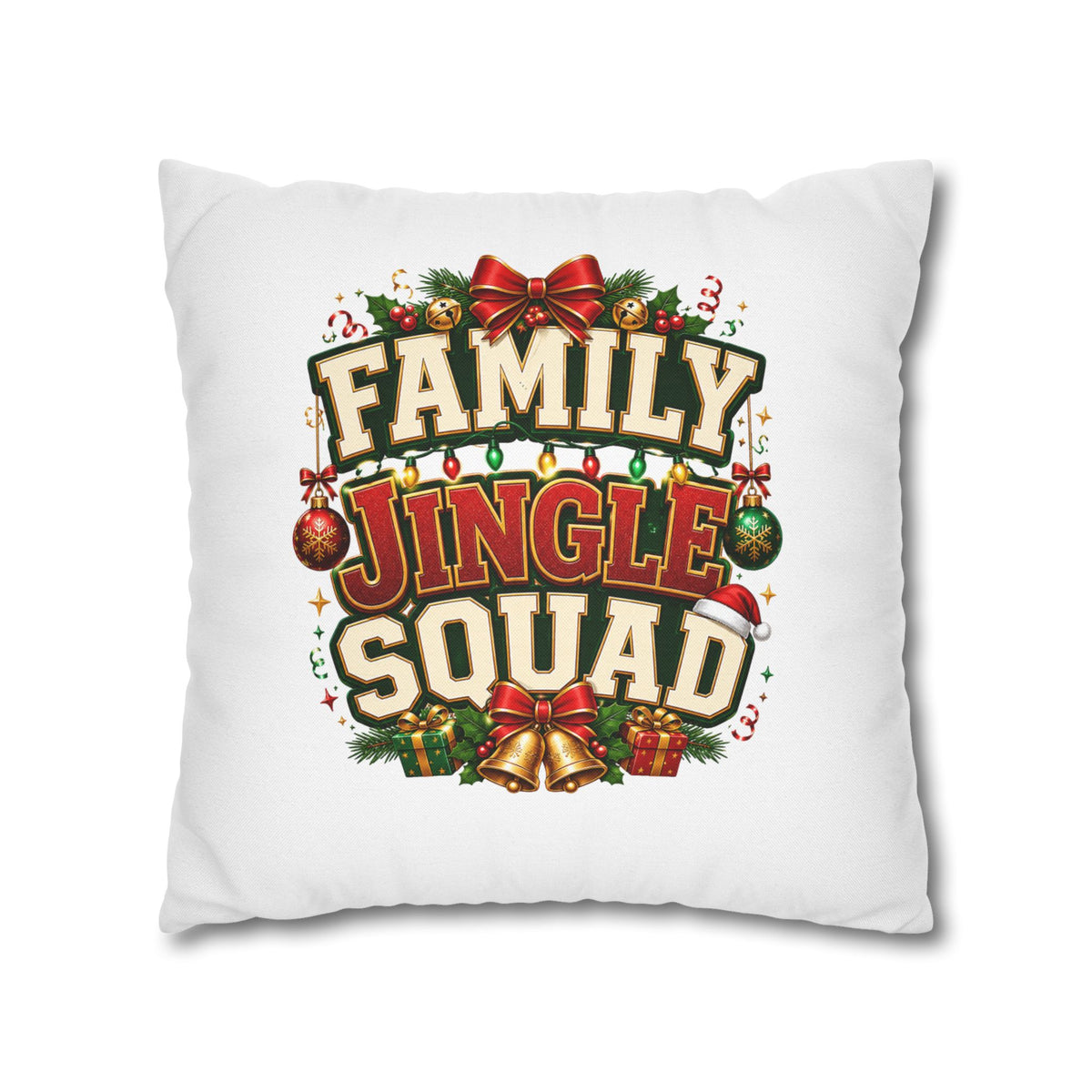Christmas Pillowcase Family Jingle Squad Christmas Pillowcase