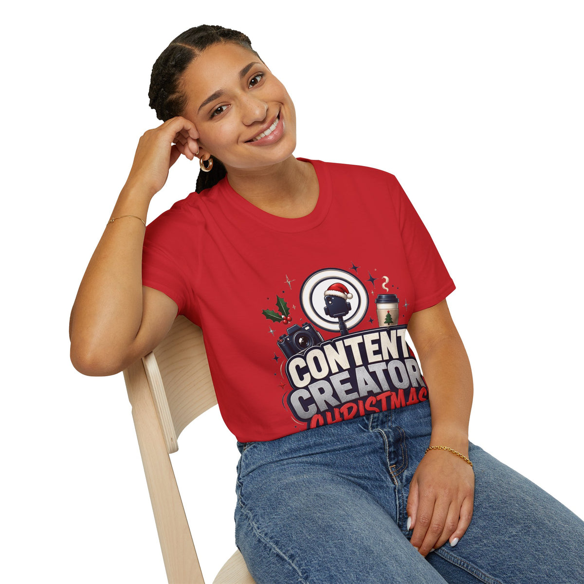Content Creator Christmas T-Shirt