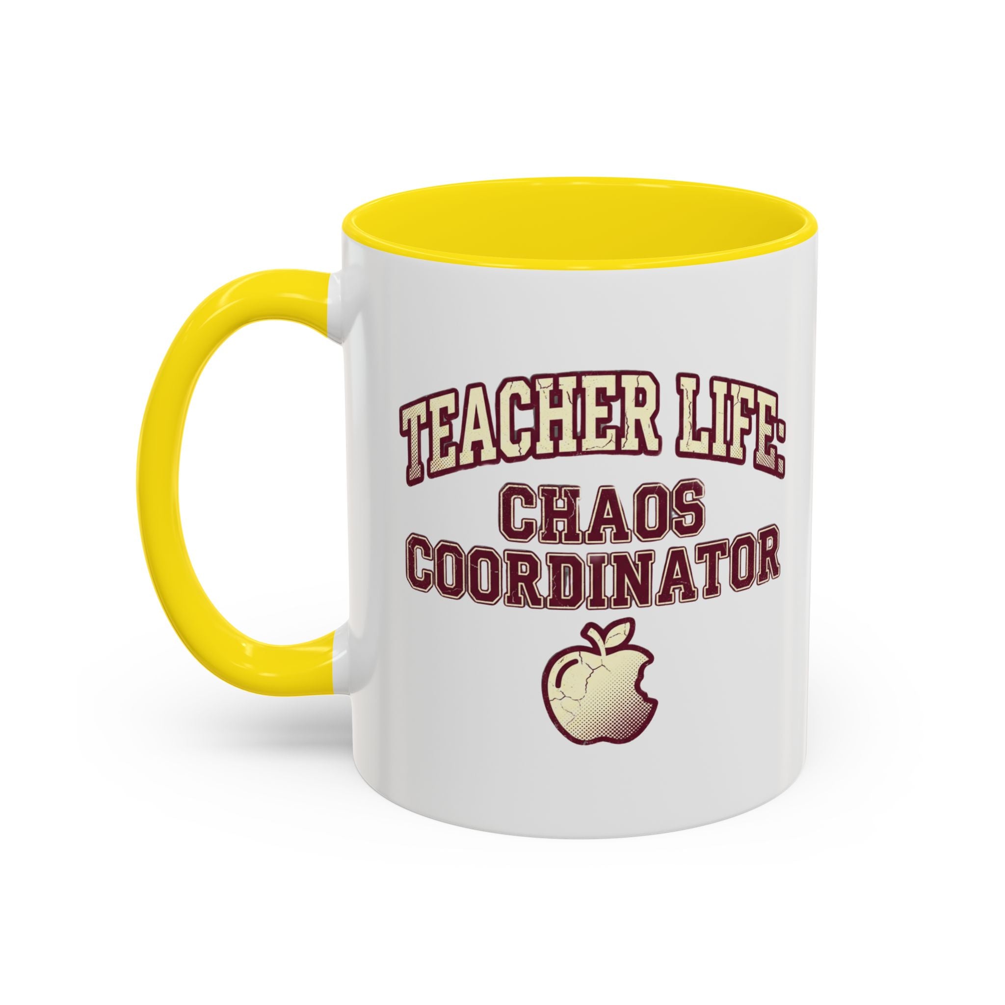 Funny Teacher Life Chaos Coordinator Coffee Mug — Accent Mug
