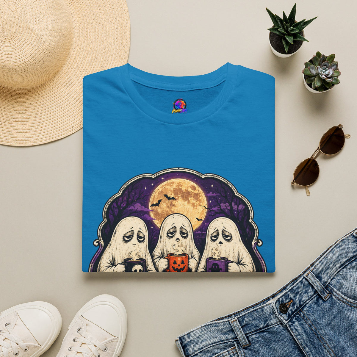 Halloween Low Energy High Spirit Unisex Softstyle T-Shirt