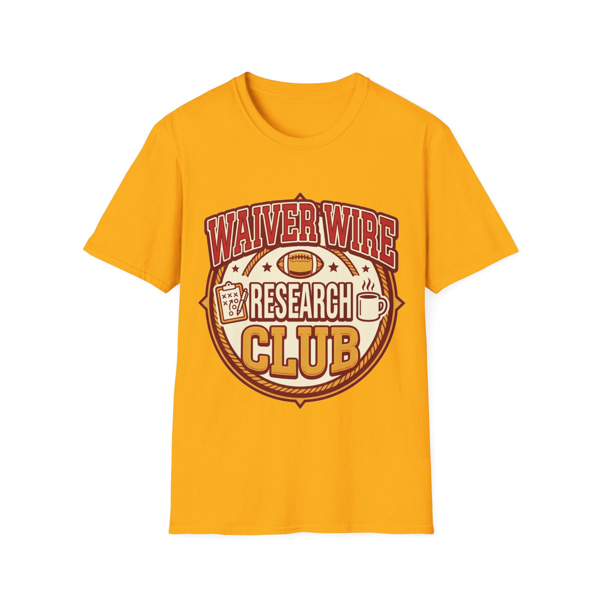 Waiver Wire Research Club Football T-Shirt — Fantasy Football Fan Tee - Trending Now - August 2026