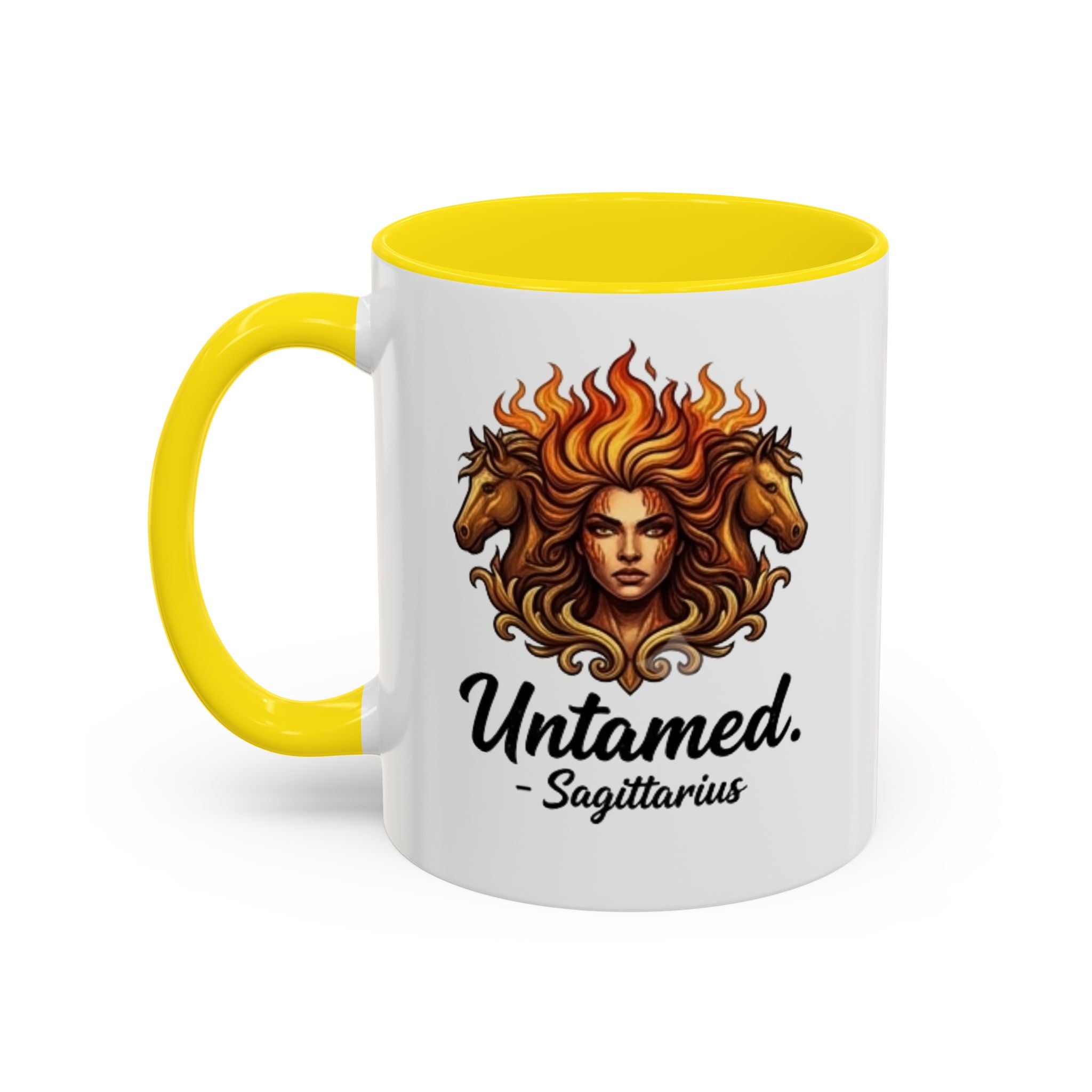 Untamed Sagittarius Accent Coffee Mug – Zodiac Astrology Gift (11/15oz)