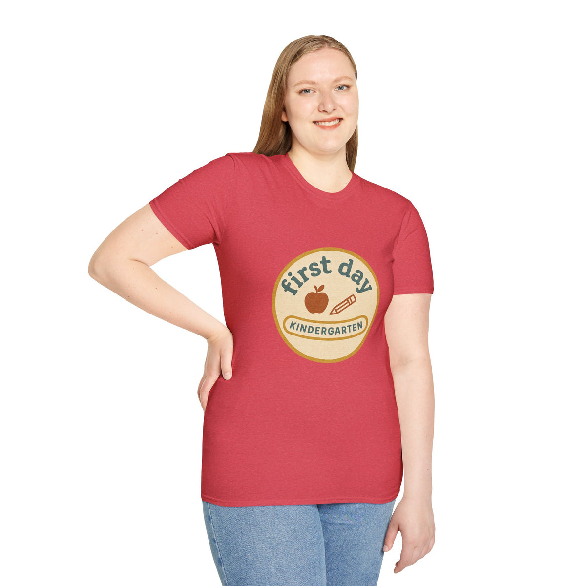 First Day Kindergarten Badge T-Shirt — Cute Back-to-School Tee for Teachers & Parents - Trending Now - August 2026