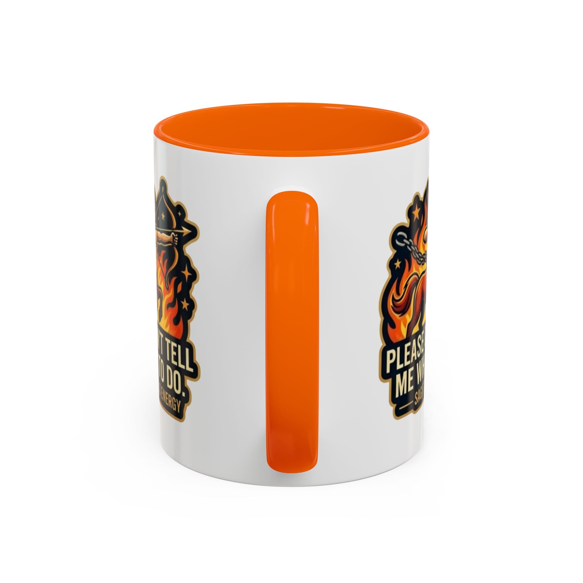 Sagittarius Coffee Mug — "Please Don't Tell Me What To Do" Zodiac Accent Mug (11/15oz)