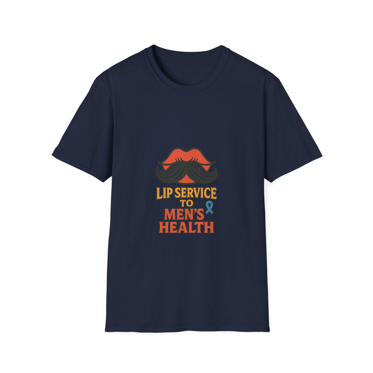 Mens Health Awareness T‑Shirt — "Lip Service to Men's Health" Graphic - Trending Now - October 2026