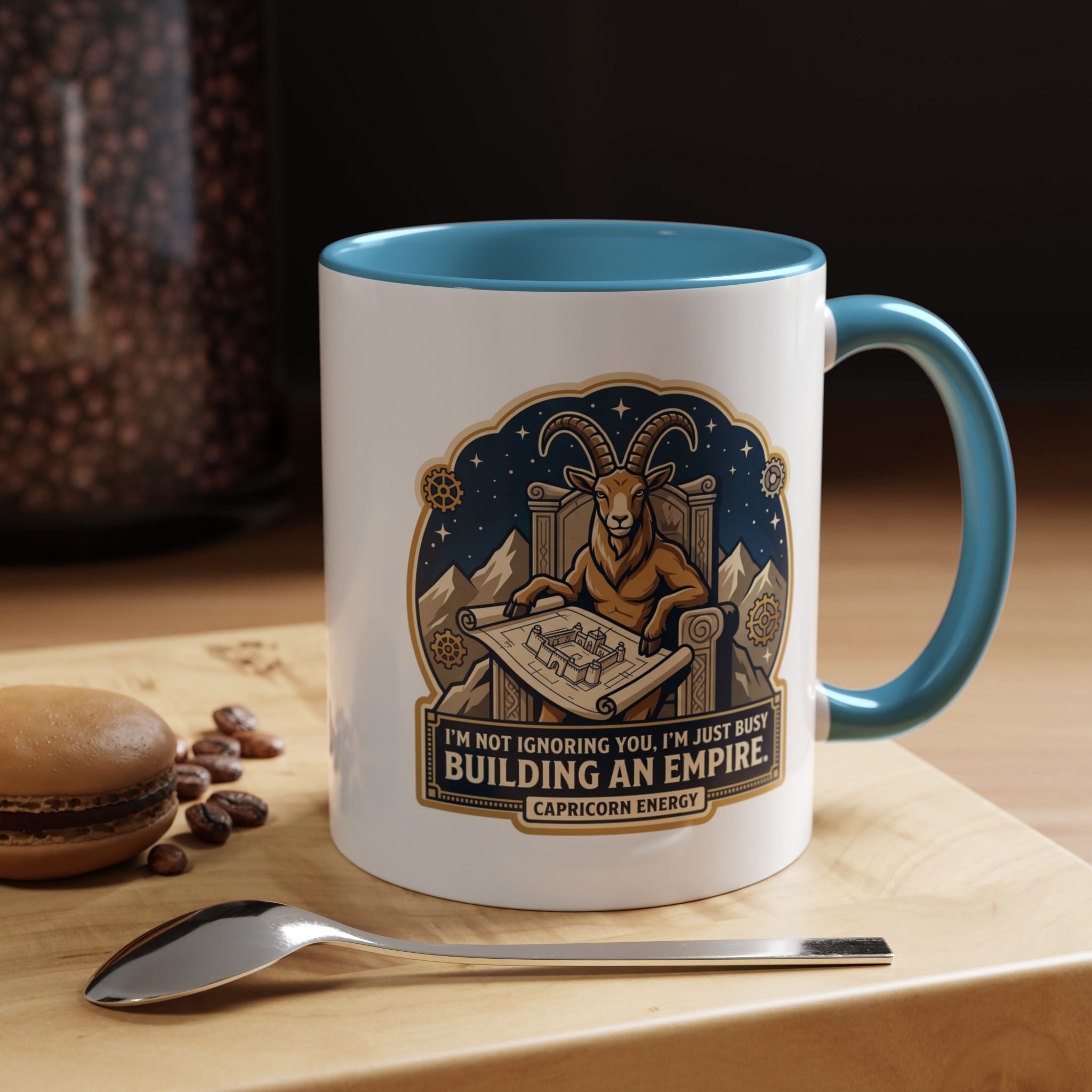 Capricorn Coffee Mug — “I’m Not Ignoring You, I’m Just Busy Building an Empire”