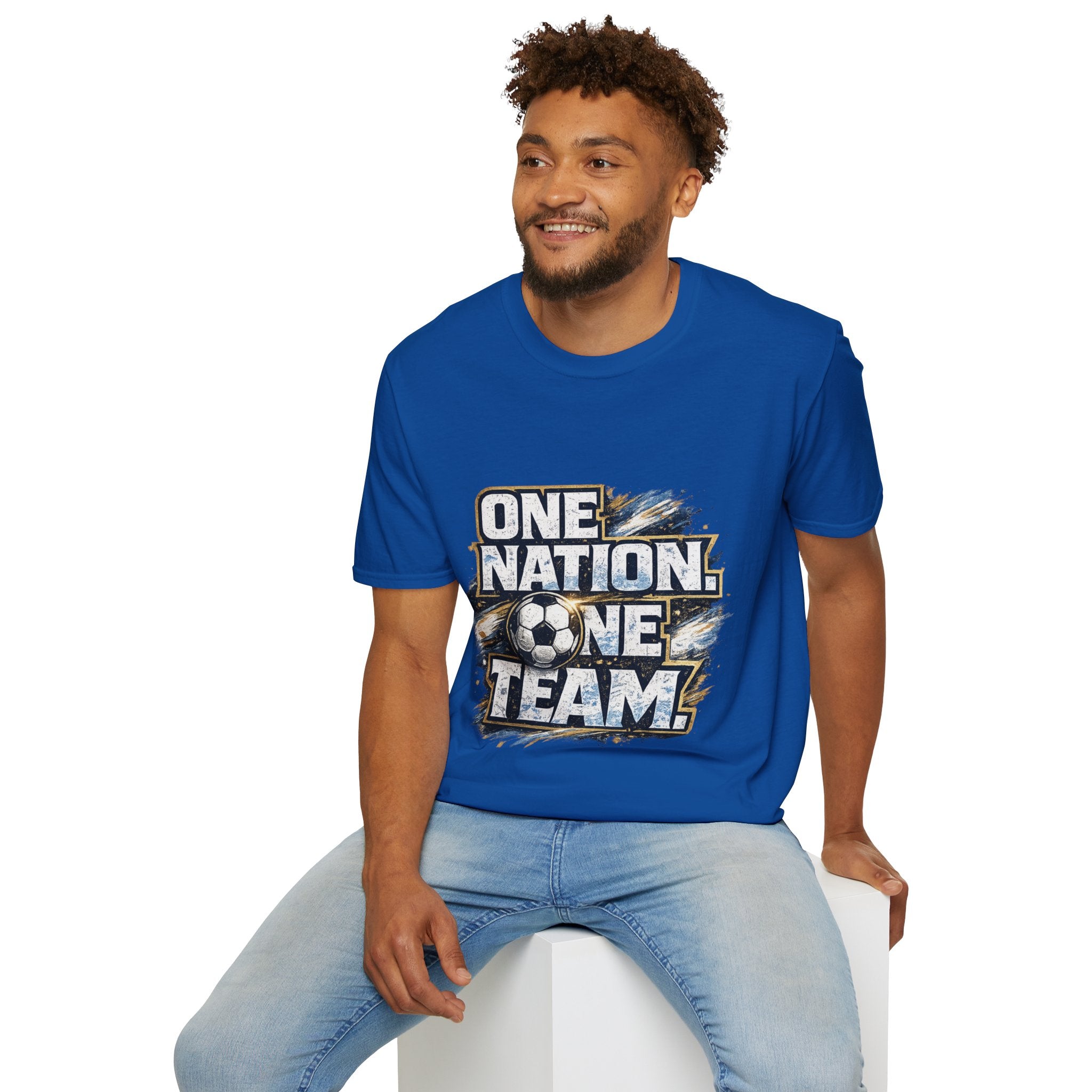 One Nation One Team Soccer T-Shirt — Supportive Fan Tee