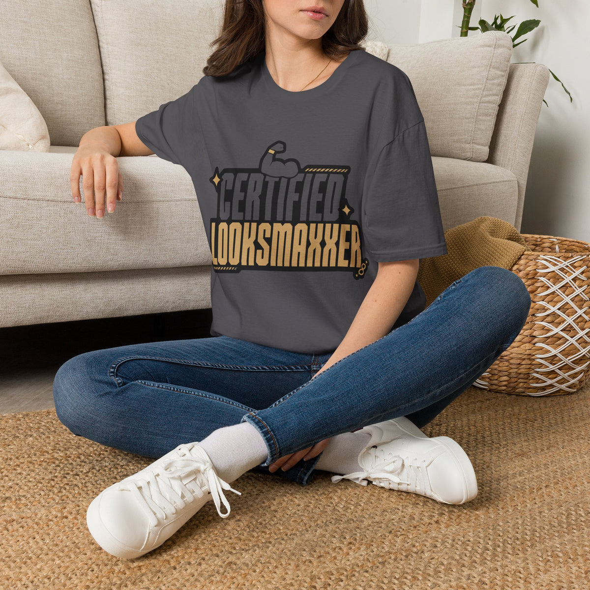 Certified Looksmaxxer T-Shirt — Funny Fitness & Glow-Up Tee - Trending Now - August 2026