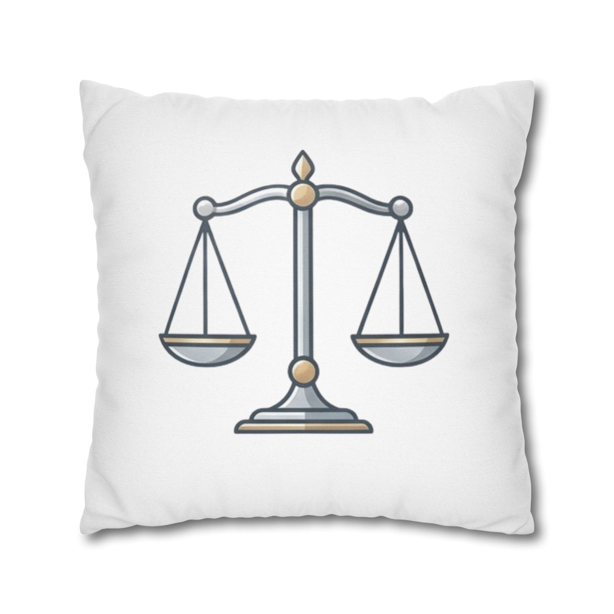 Libra Scales Decorative Pillowcase — Zodiac Balance Throw Pillow Cover