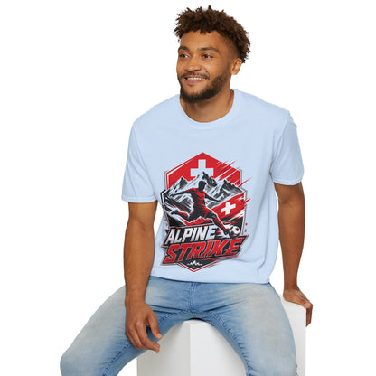 Switzerland Alpine Strike T‑Shirt – Swiss Mountain Ski & Snowboard Graphic