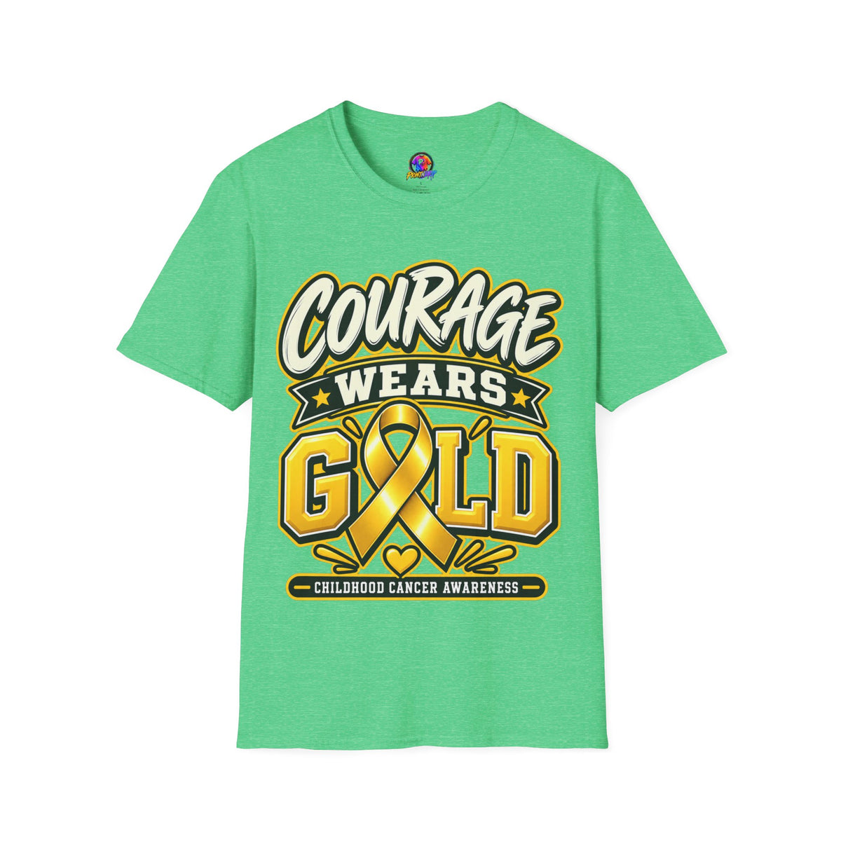 Childhood Cancer Awareness T-Shirt — "Courage Wears Gold"