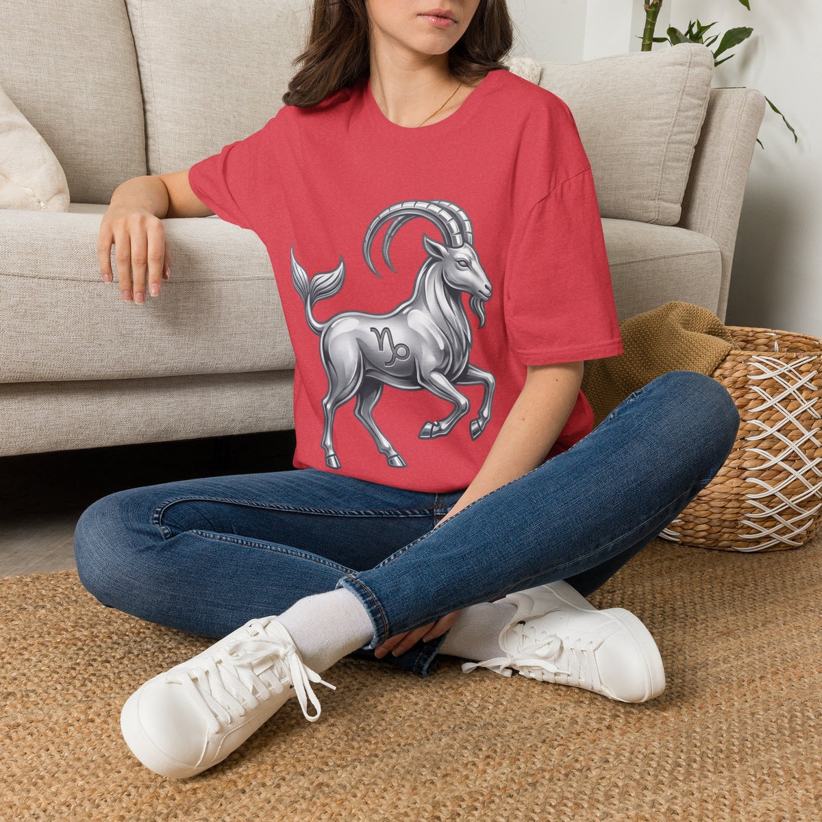 Capricorn Goat Zodiac T-Shirt — Mythical Sea-Goat Horoscope Tee