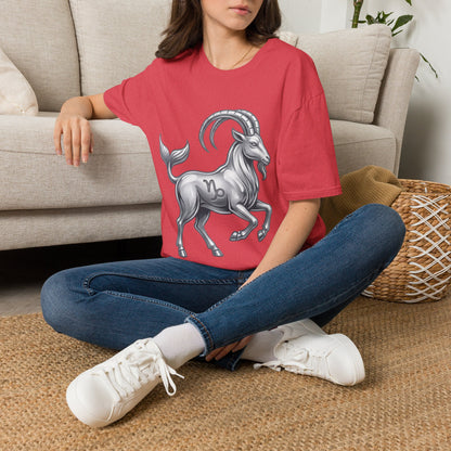 Capricorn Goat Zodiac T-Shirt — Mythical Sea-Goat Horoscope Tee