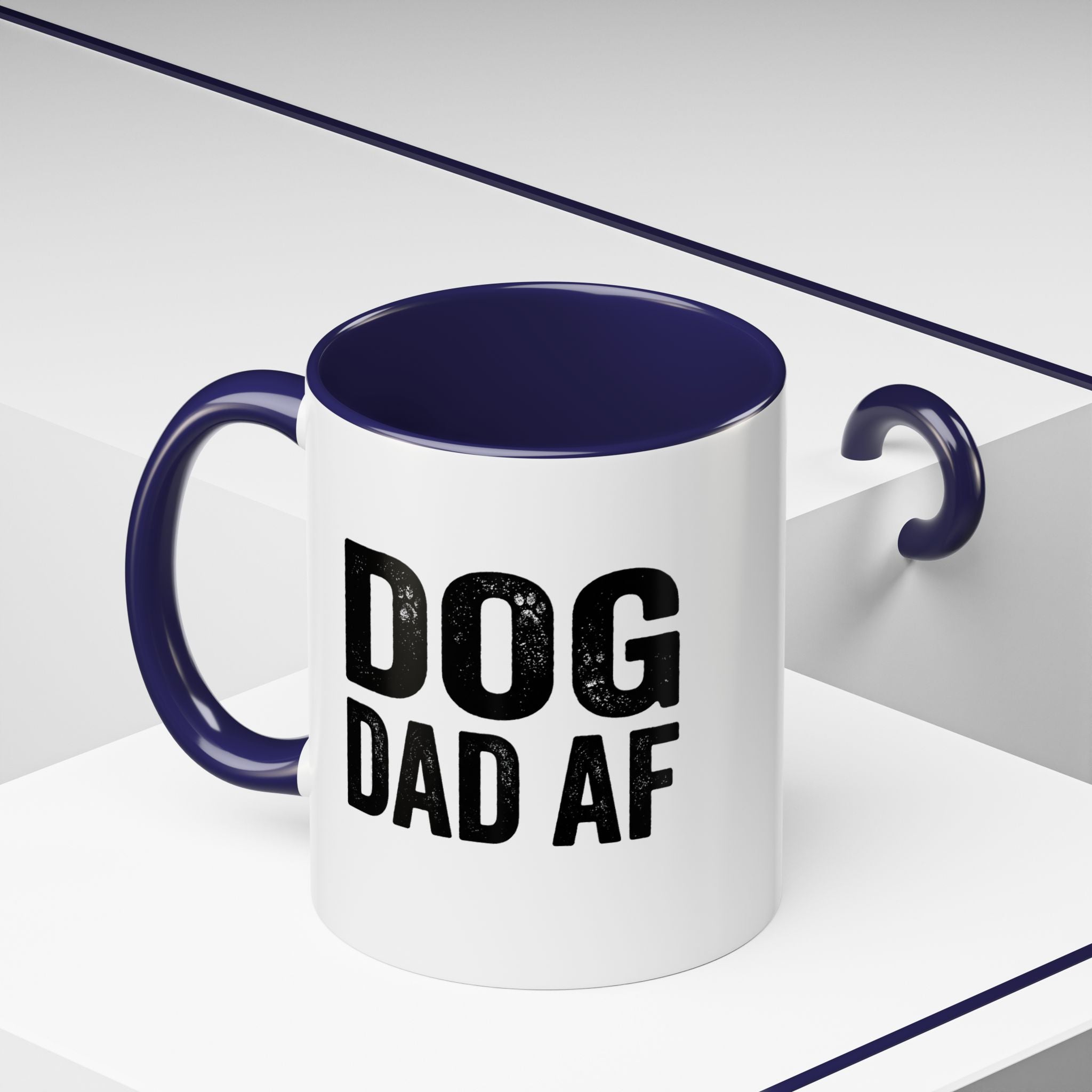 Funny Dog Dad AF Coffee Mug – Funny Black Accen Gift for Dog Lovers