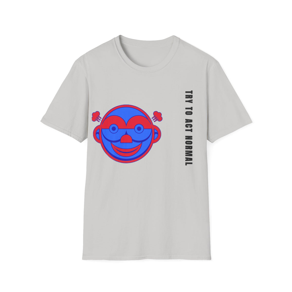 Peekaboo Monkey T-Shirt — Retro Red & Blue Cartoon Graphic Tee - Trending Now - September 2026