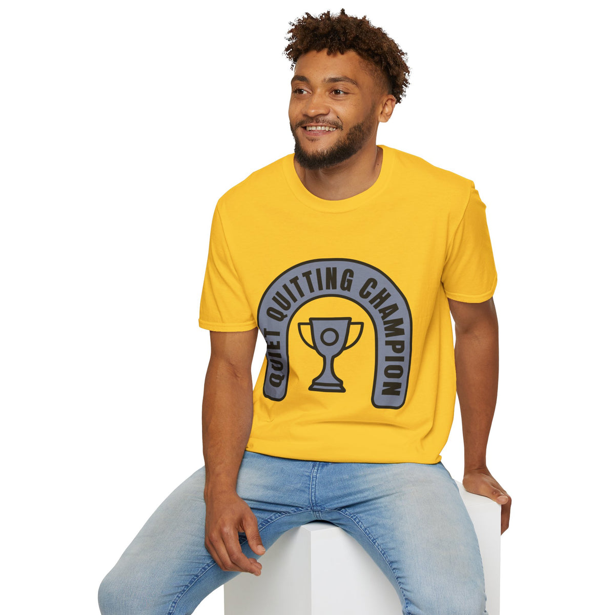 Quiet Quitting Champion T-Shirt — Funny Workplace Trophy Tee - Trending Now - August 2026