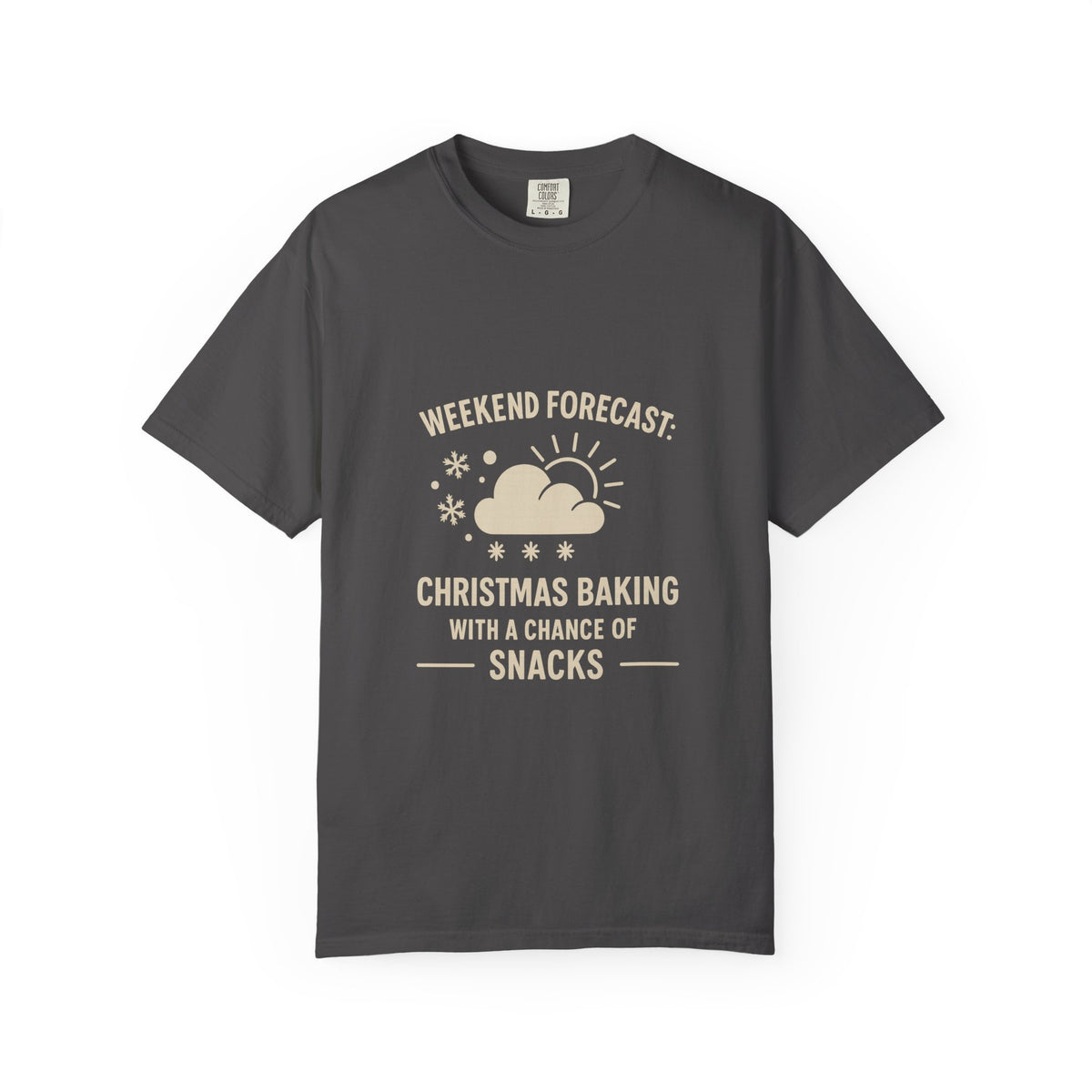 Christmas Baking T-Shirt — "Weekend Forecast: Christmas Baking with a Chance of Snacks"- Trending Now - October 2026