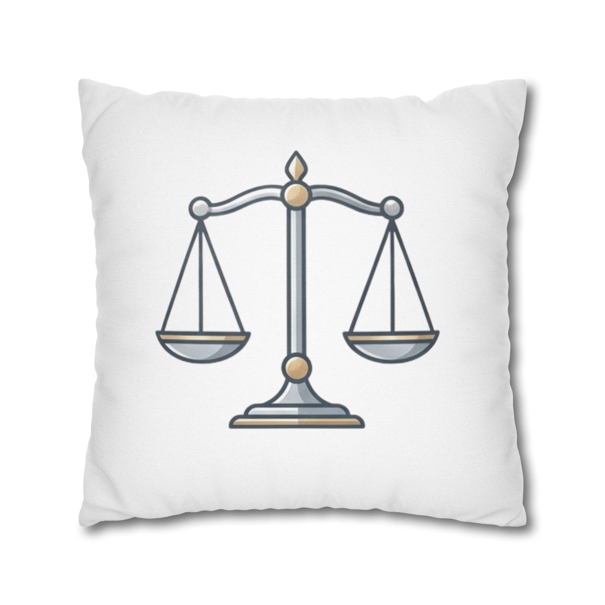 Libra Scales Decorative Pillowcase — Zodiac Balance Throw Pillow Cover