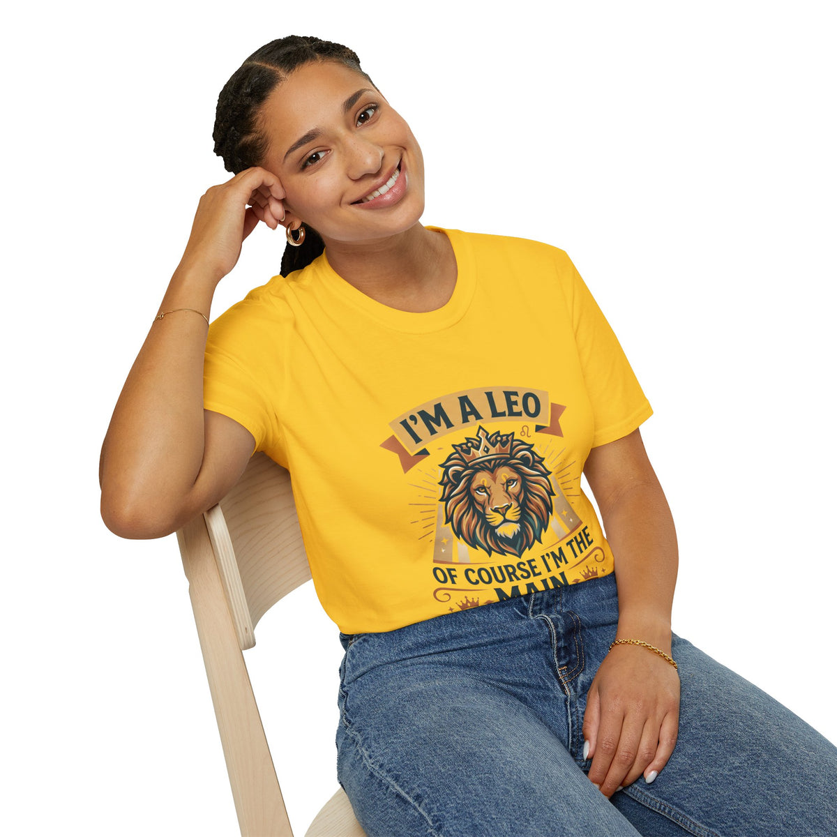 I’m a Leo Lion Zodiac T-Shirt — 'Of Course I’m the Main Character' Horoscope Tee