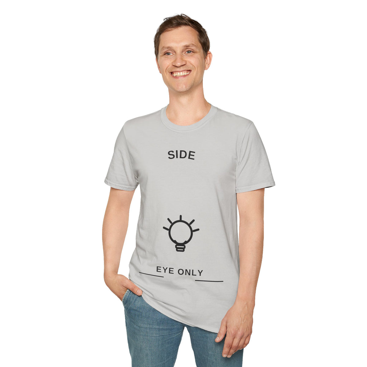 Side Eye Only Lightbulb Graphic Tee, Funny Relatable Sarcastic Idea T-Shirt - Trending Now - September 2026