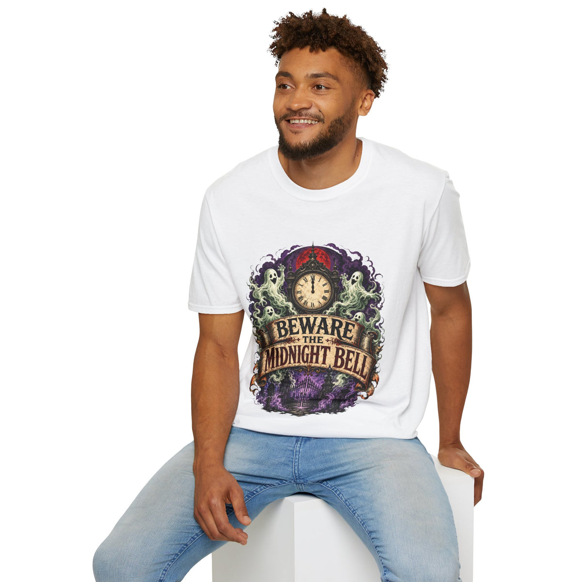 Halloween Beware Of Midnight Unisex Softstyle T-Shirt